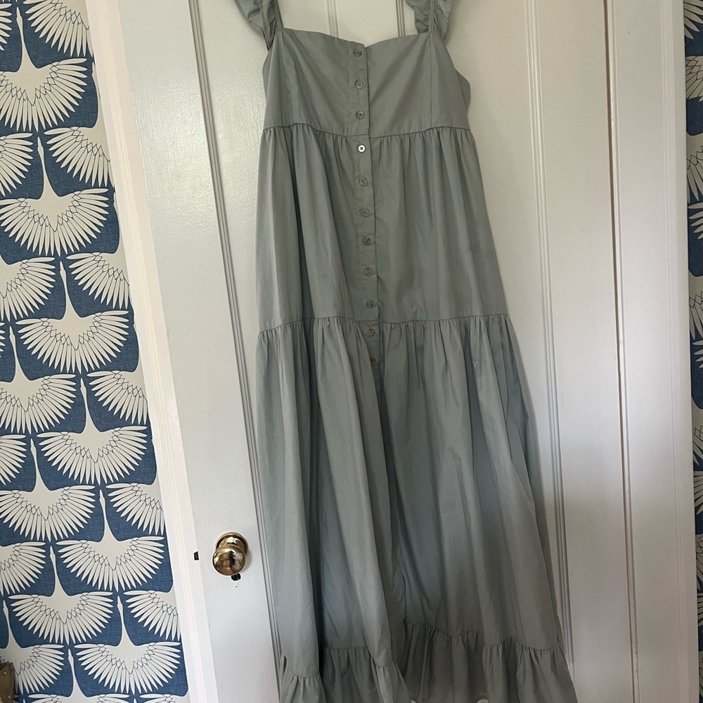 en Saison Green Maxi Dres